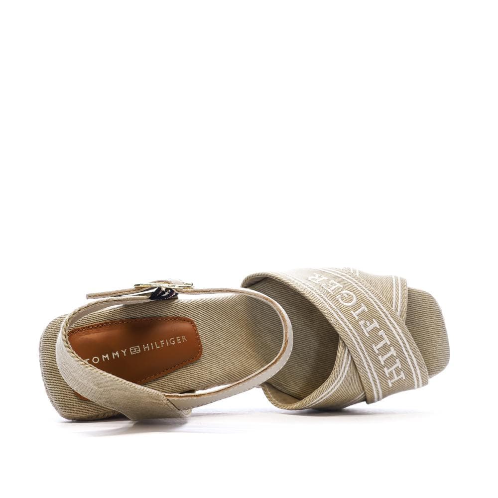 Sandales Compensées Beiges Femme Tommy Hilfiger FW0FW08668 4