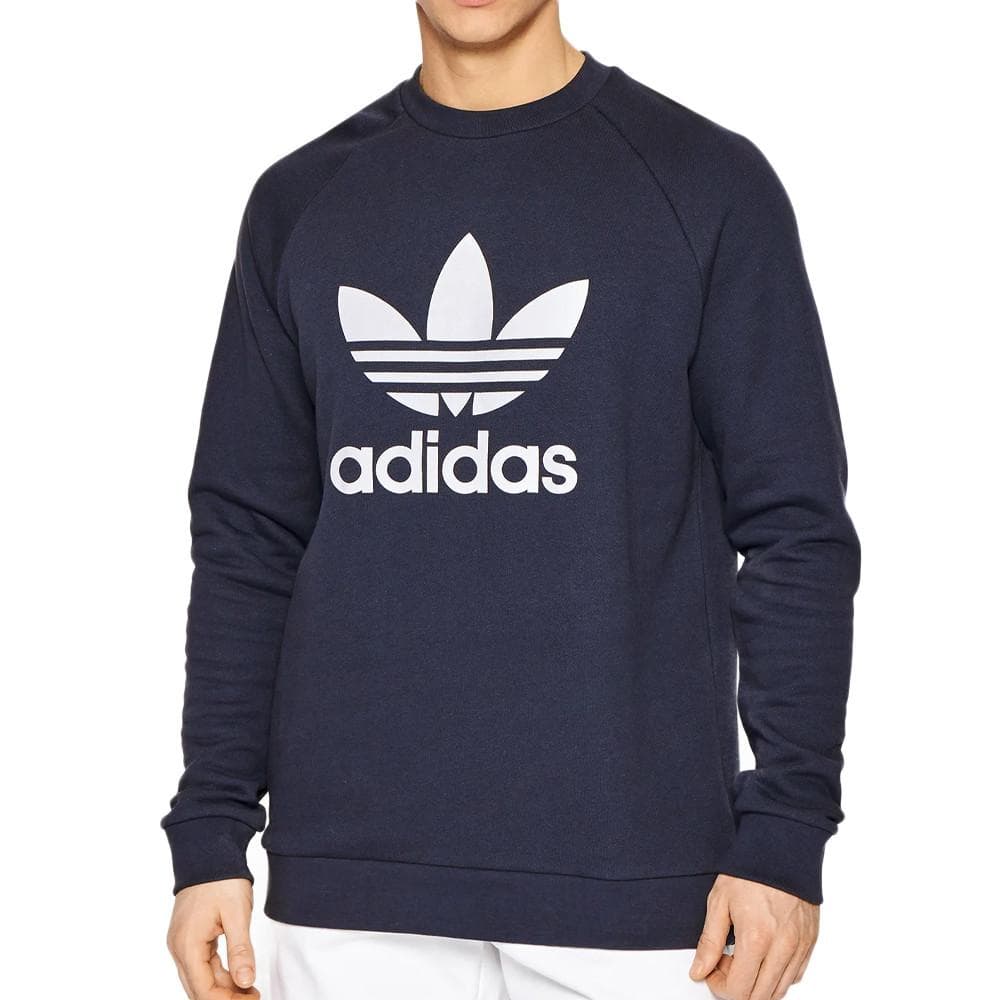 Sweat Marine Homme Adidas Trefoil Crew 1