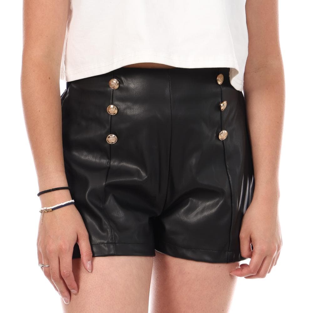 Short Noir Similcuir Femme Monday Premium 1