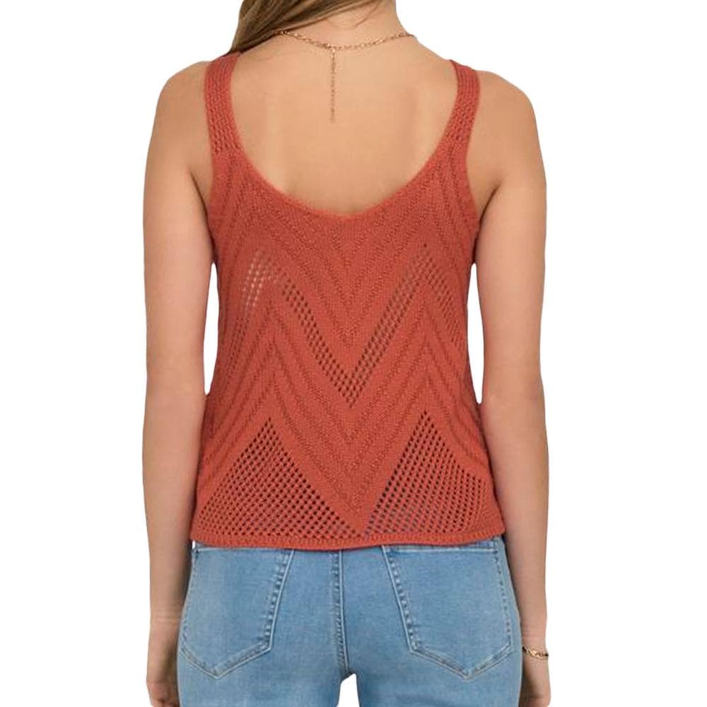 Top Crochet Terracotta Femme Jdy 15226348 2