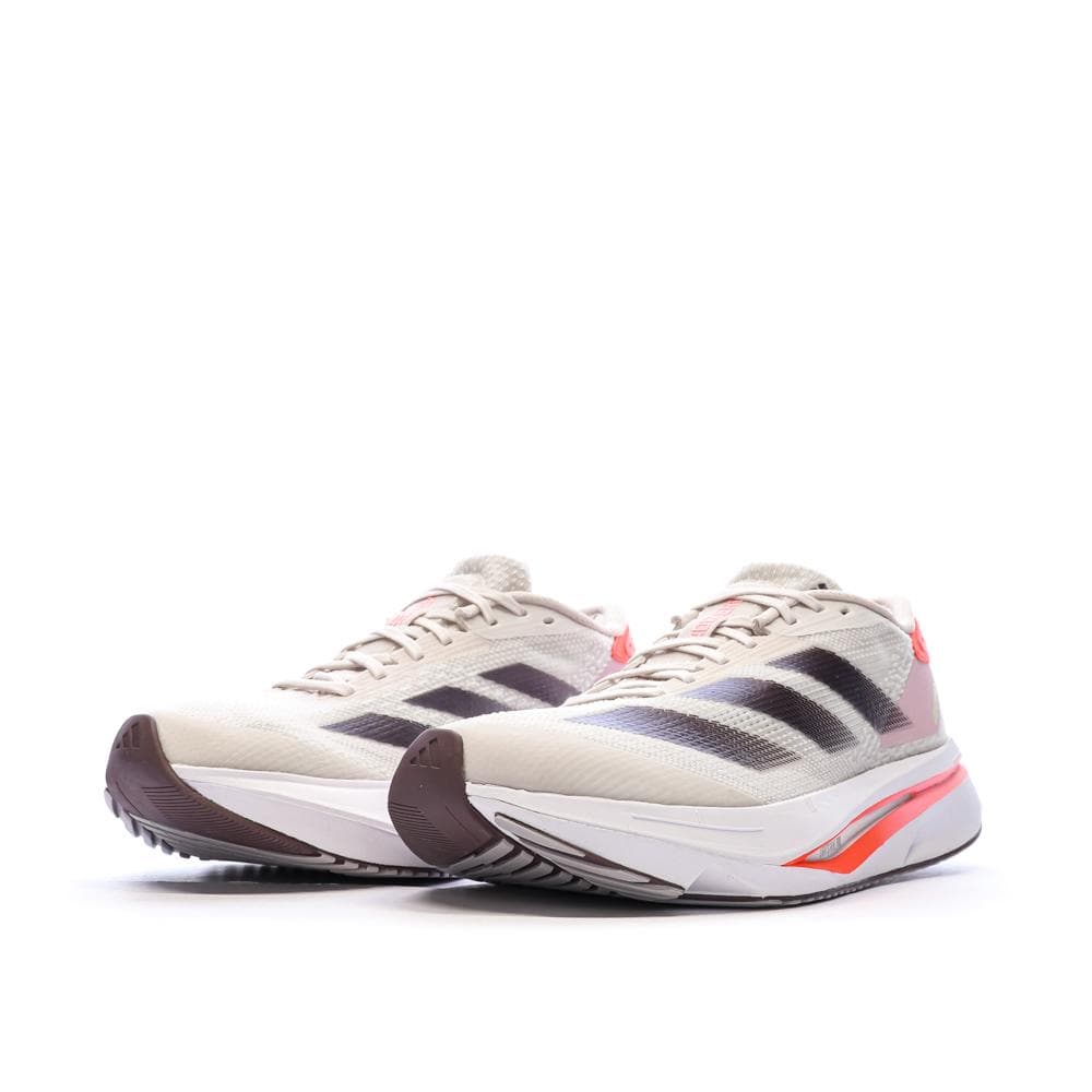 Chaussures de running Blanches/Roses Femme Adidas Adizeros 6