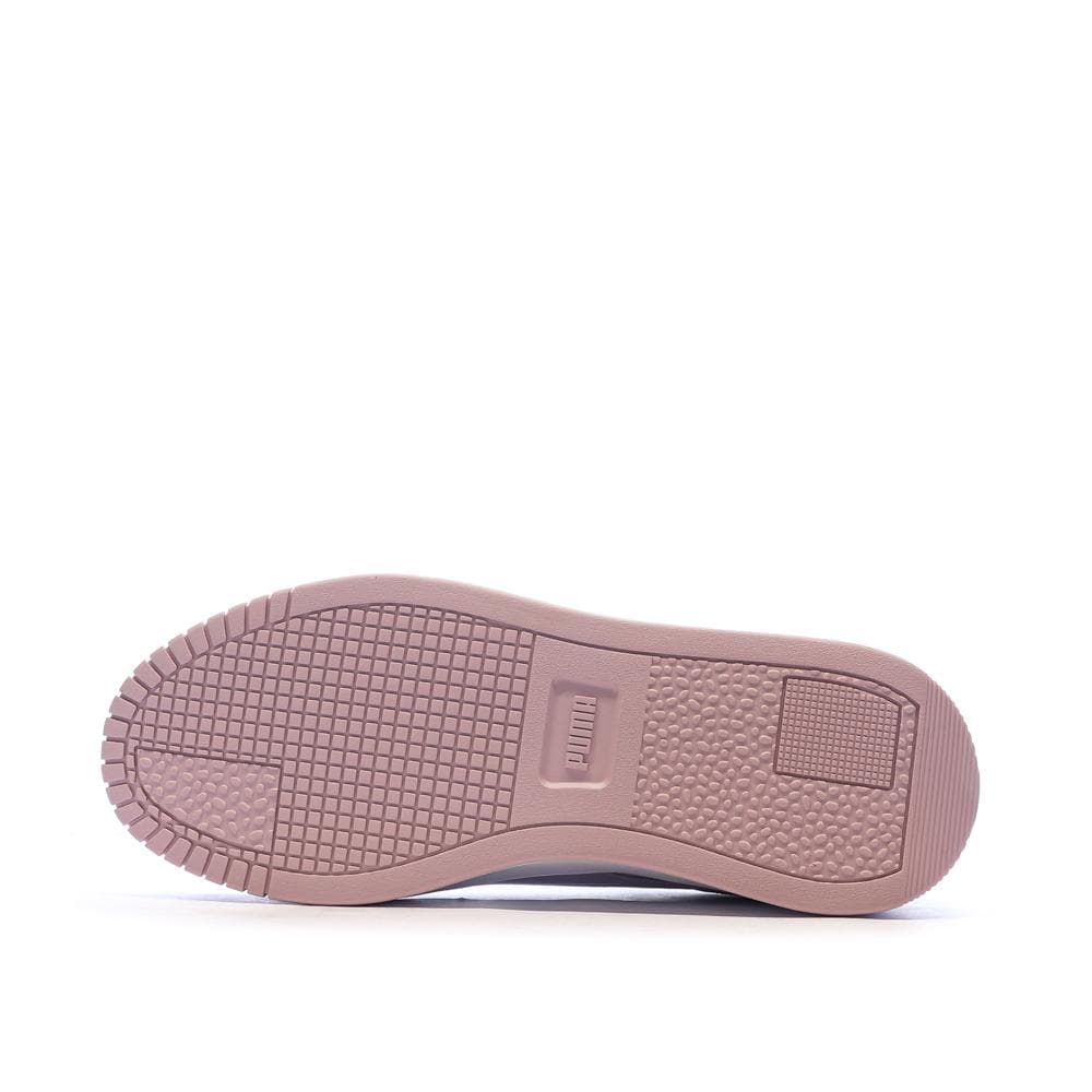 Baskets Blanc/Rose Fille Puma Carina Street Beach 5