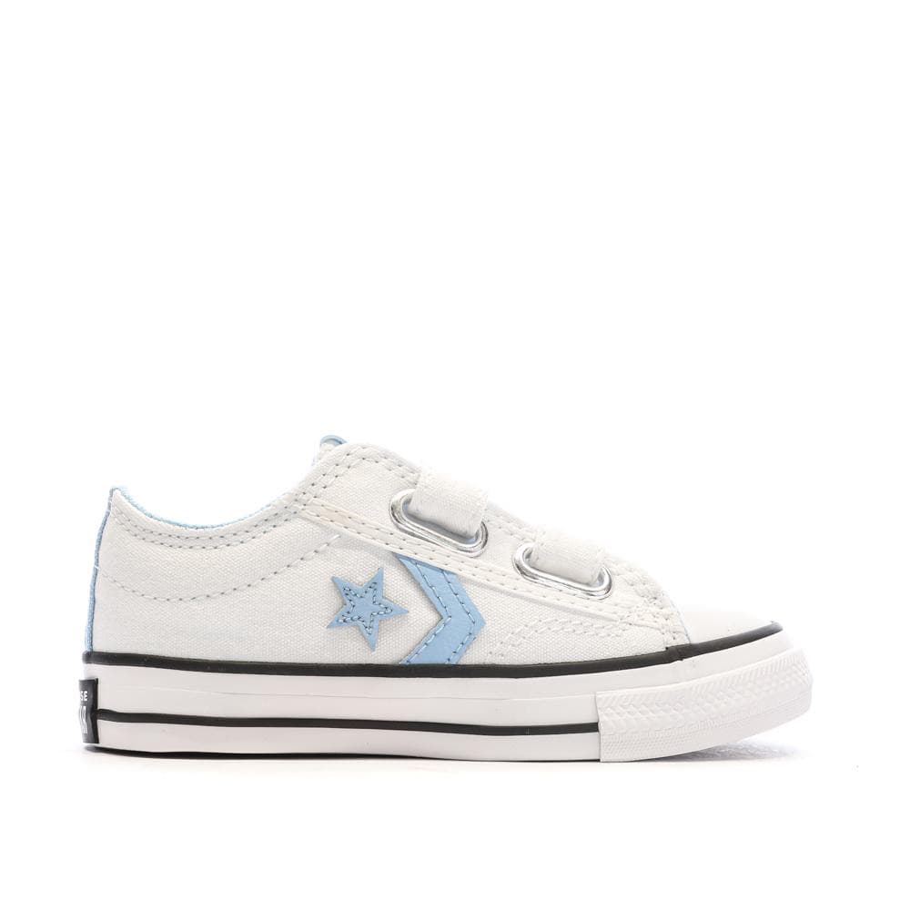 Baskets Blanc/Bleu Garçon Converse Star Player Easy 2