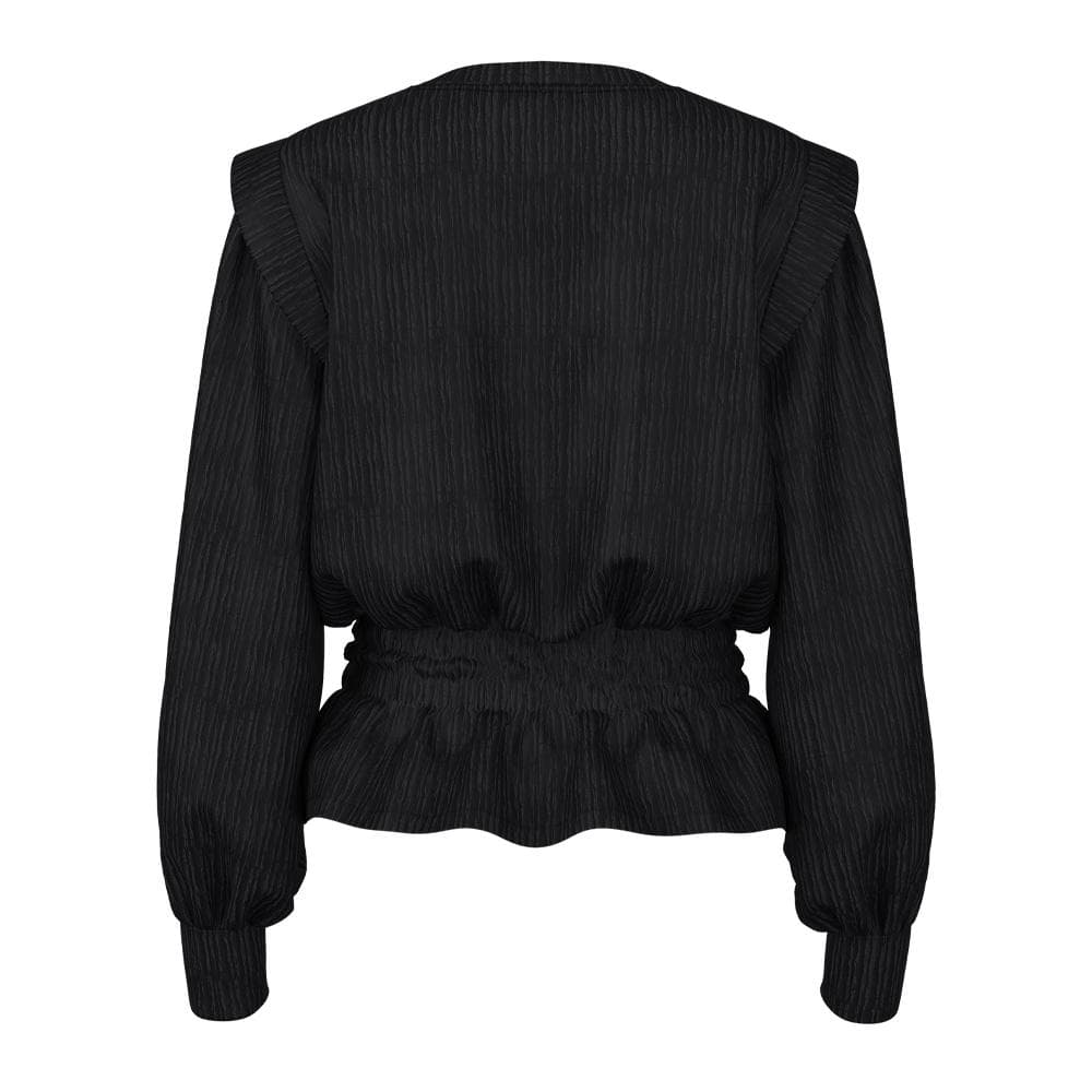 Blouse Noir Femme Pieces Nilas 2
