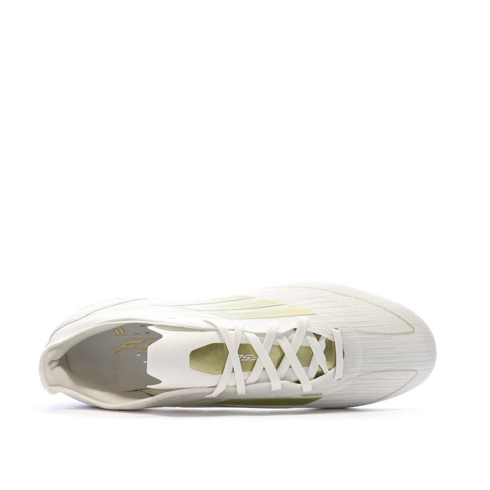 Chaussures de Foot Blanc/Doré Homme Adidas F50 PRO FG 4