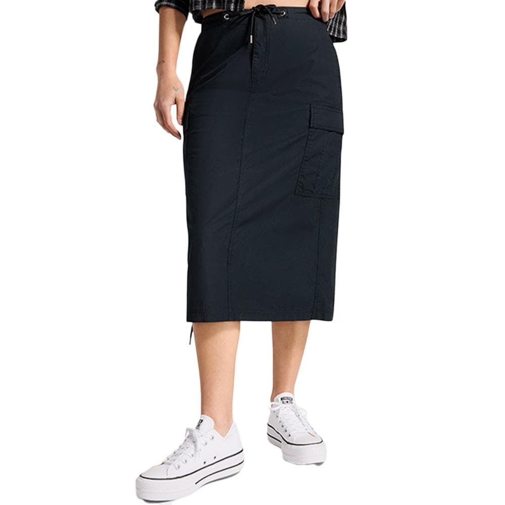 Jupe Noire Femme Converse Long 1