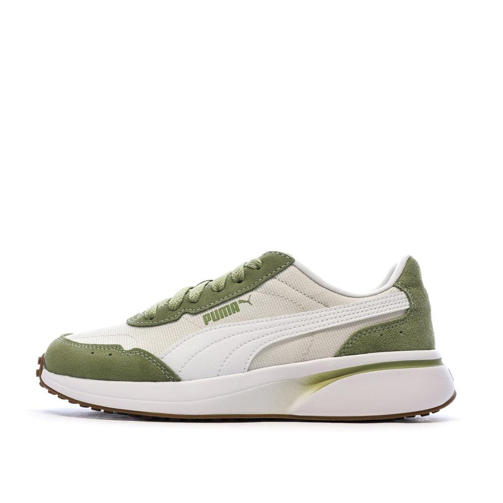 Baskets Blanc/Kaki Femme Puma R78 Glance 1