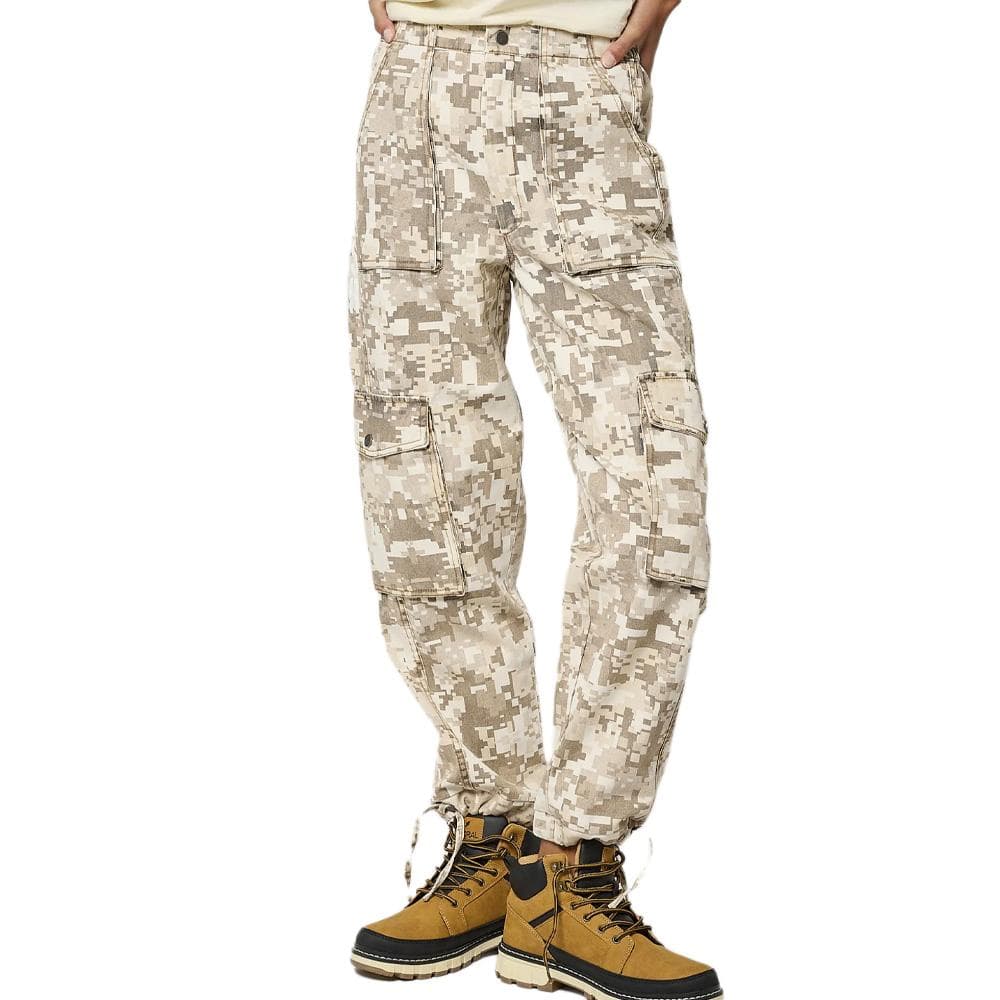 Pantalon fluide Beige/Vert Femme Kaporal SILAR 1