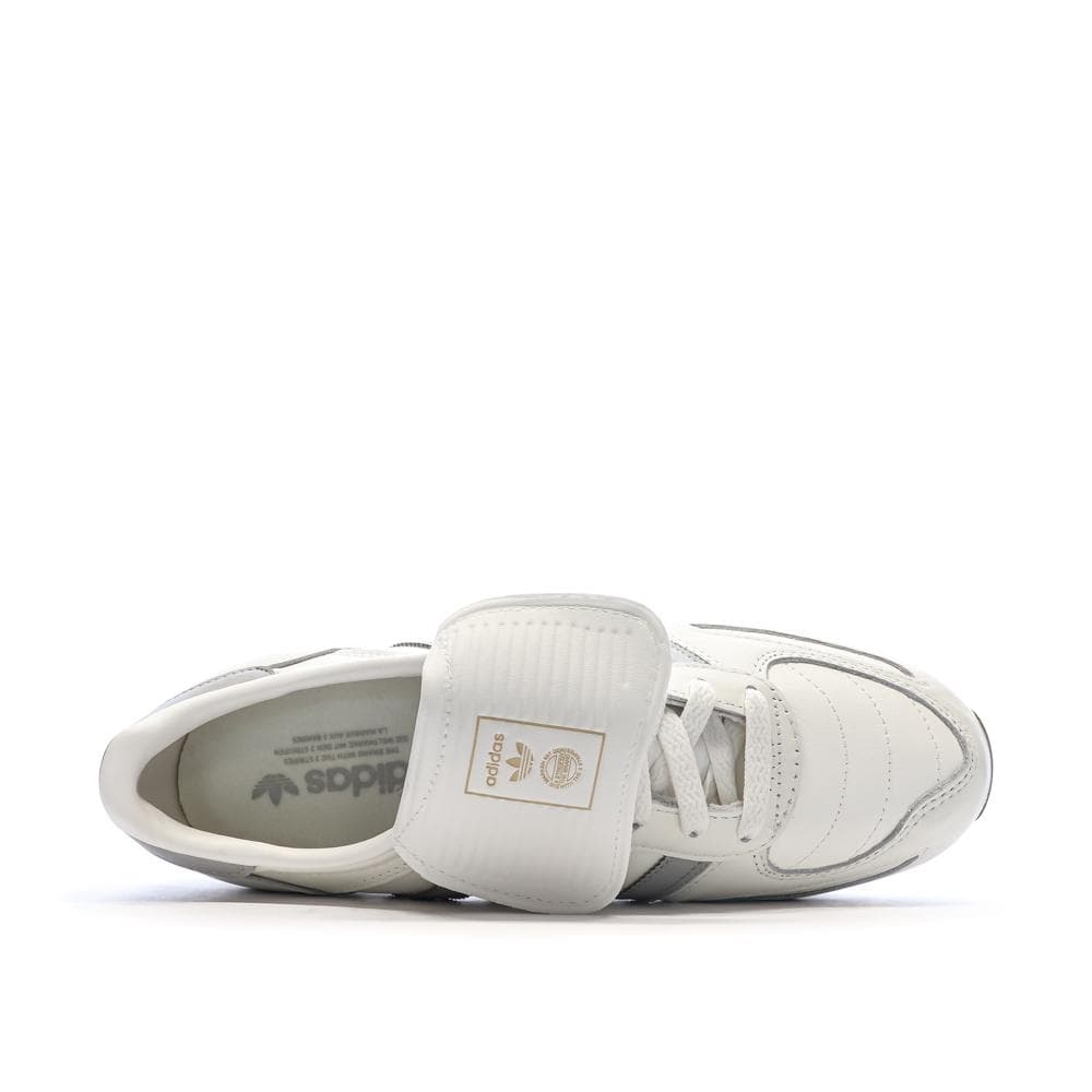 Baskets Blanc/Gris Homme Adidas La Trainer 4