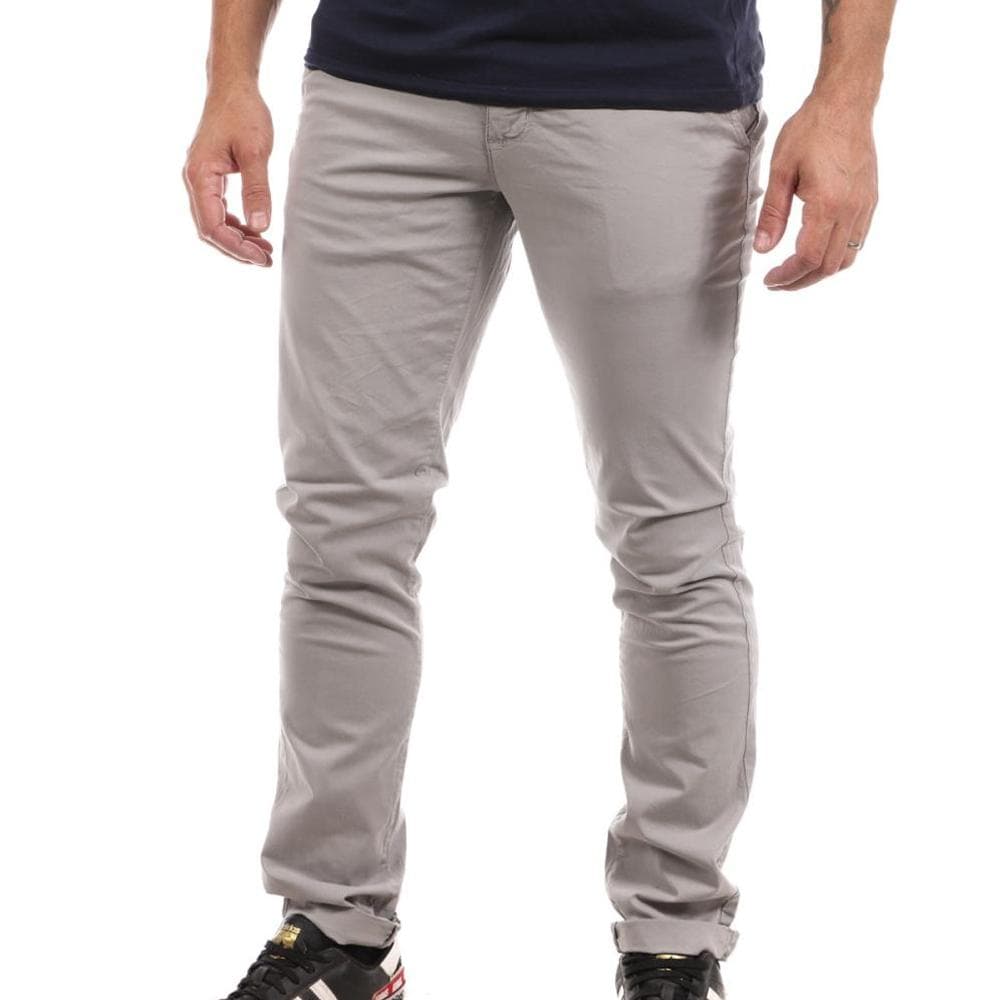 Pantalon Chino Gris Clair Homme Paname Brothers Costa 1