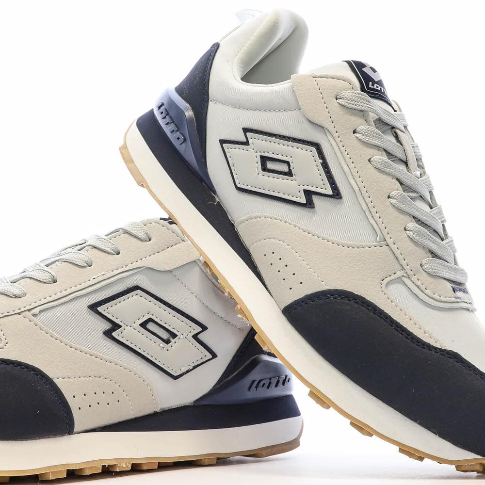 Baskets Grises/Marine Homme Lotto Twenty 5 7