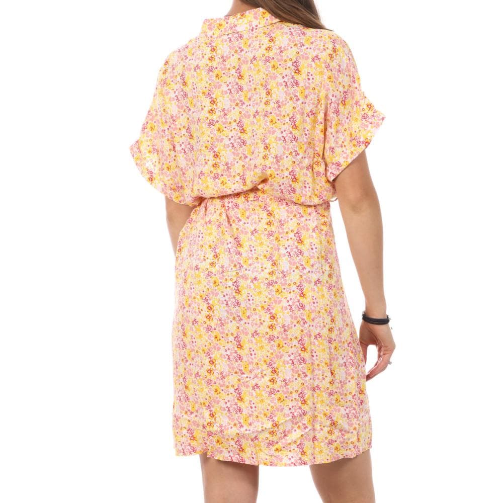 Robe Chemise Blanc/Jaune Femme Vero Moda Easy 2