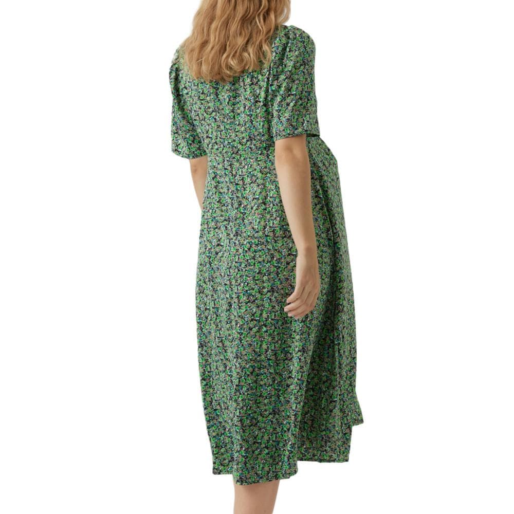 Robe de Grossesse Verte Femme Vero Moda Marternity Janina 2