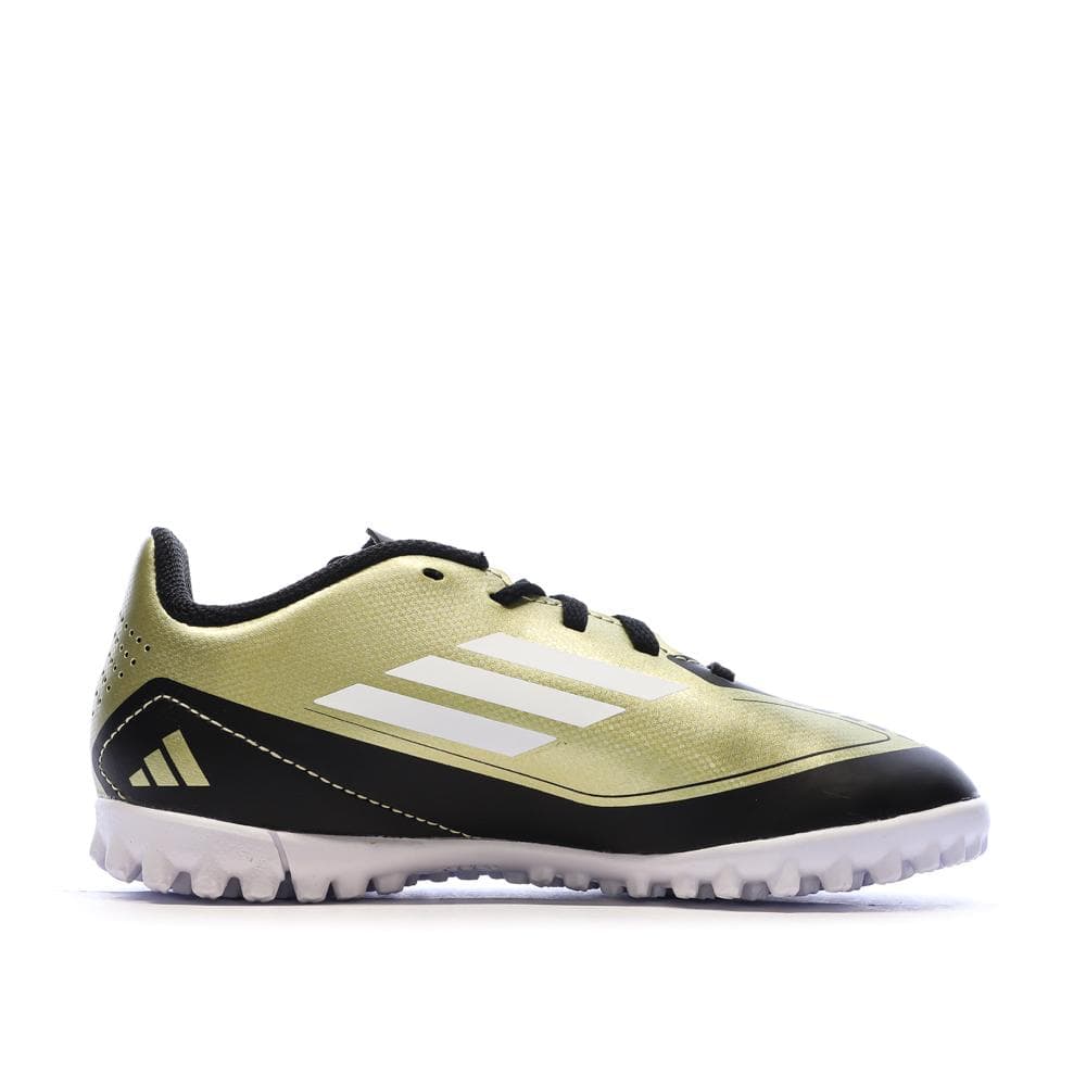 Chaussures de football Noires/Dorés Garçon Adidas F50 Club Tf J Mess 2