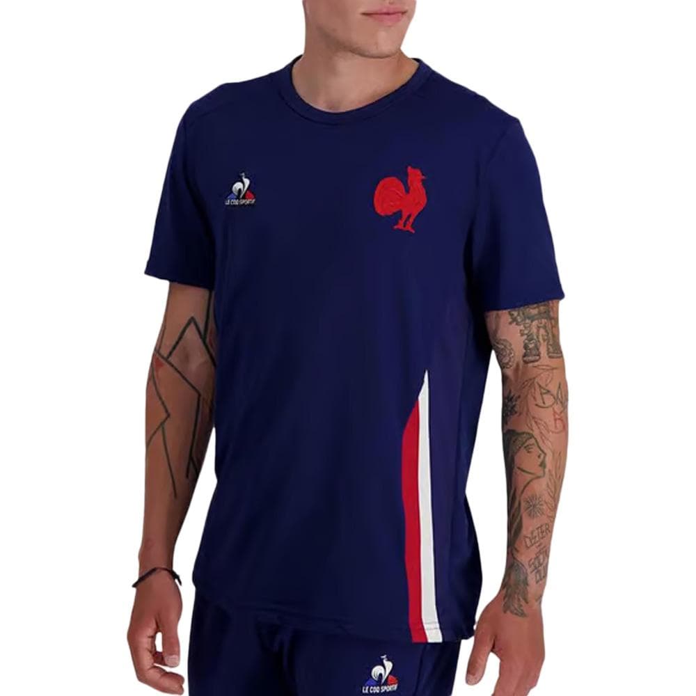 XV de France T-shirt de Présentation Marine Homme Le Coq Sportif 1