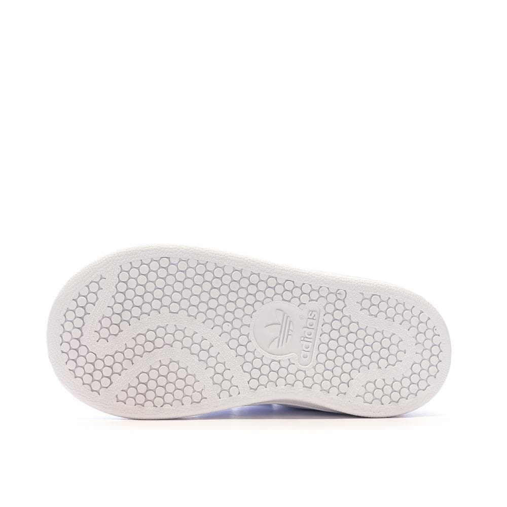 Baskets Blanches/Vertes Garçon/Fille Adidas Stan Smith 5