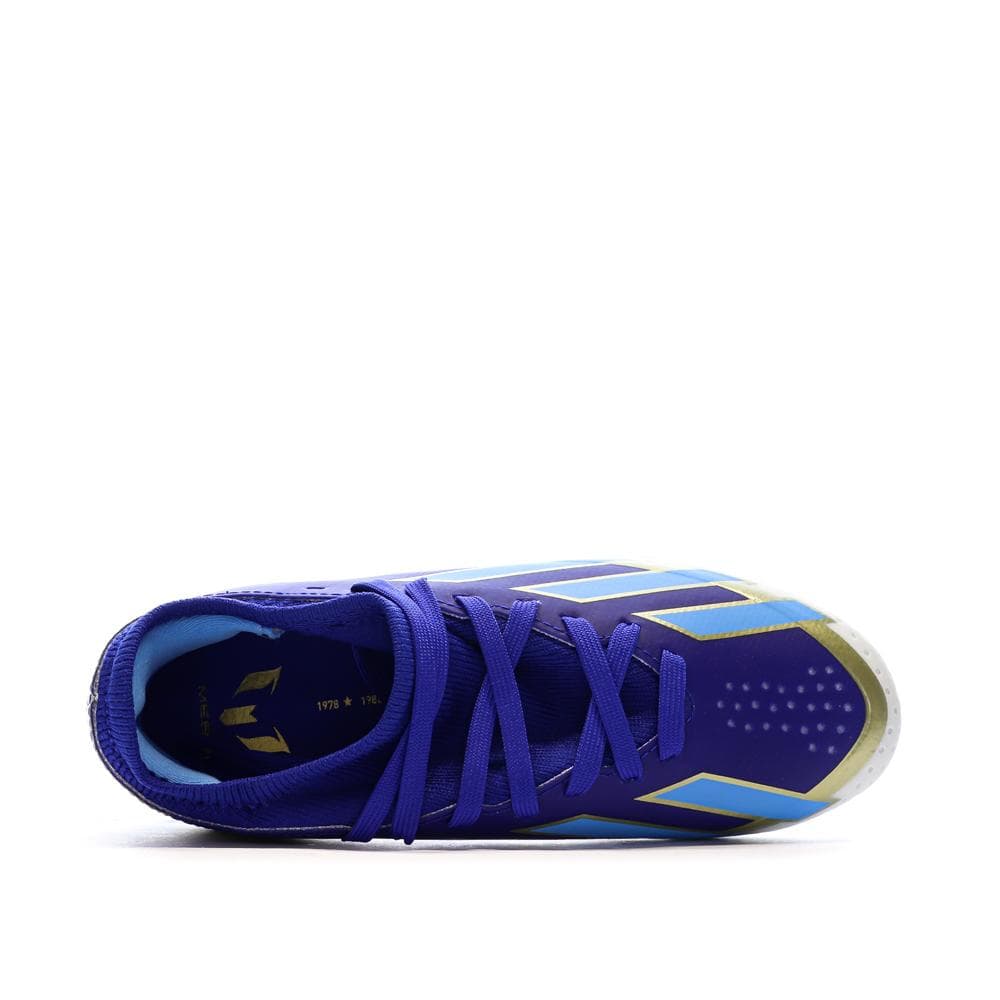 Chaussures de football Noires/Bleu Garçon Adidas Crazyfast League 4
