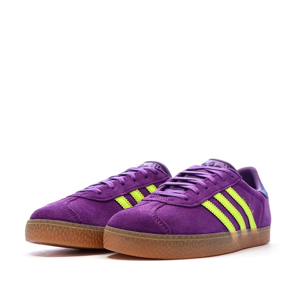 Baskets Violettes/Jaunes Enfant Adidas Gazelle 6