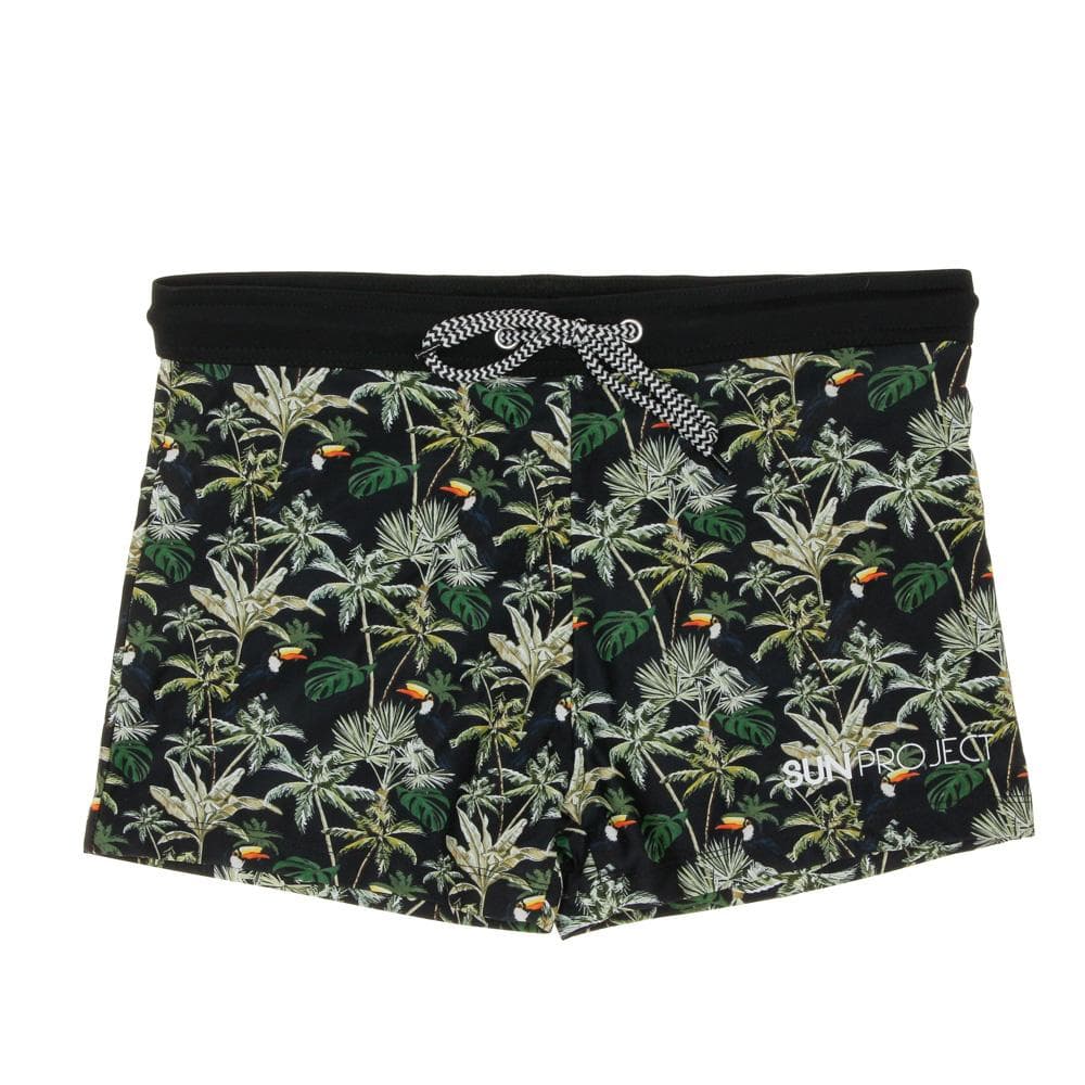 Boxer de bain Noir/Jungle Homme Sun Project 1988 1
