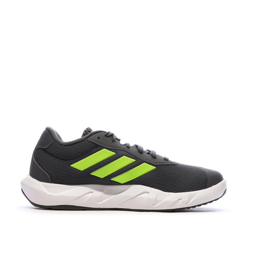 Chaussures de Running Grises/Vertes Homme Adidas Amplimove 2