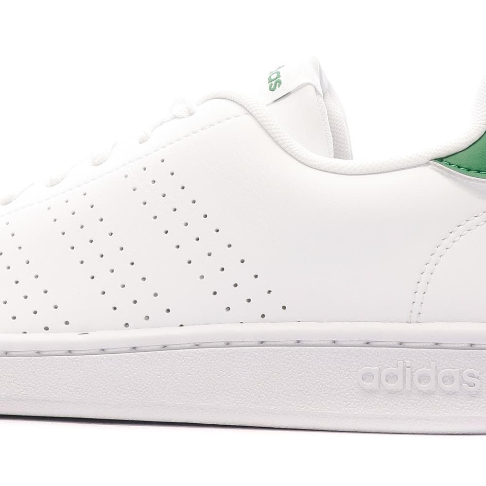Baskets Blanches/Vert Homme Adidas Advantage 7