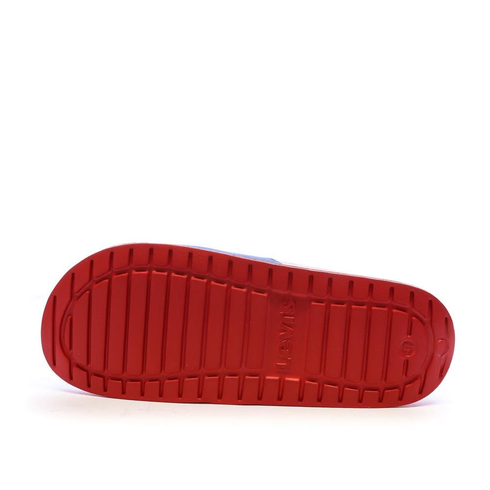 Claquettes Noir/Rouge Garçon Levi's Pool 2