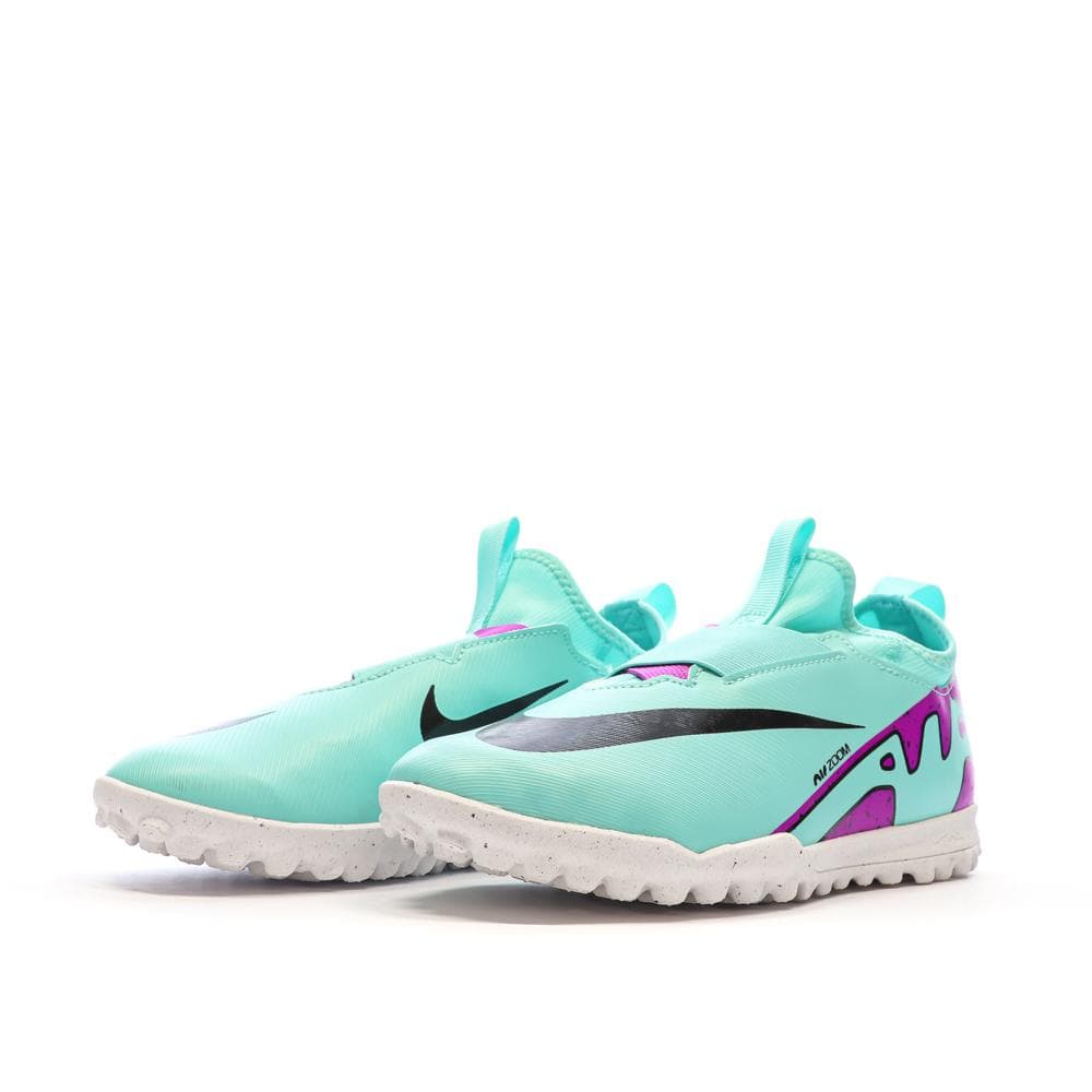 Chaussures de Football Turquoise Junior Nike Jr Zoom Vapor 15 Academy TF 6
