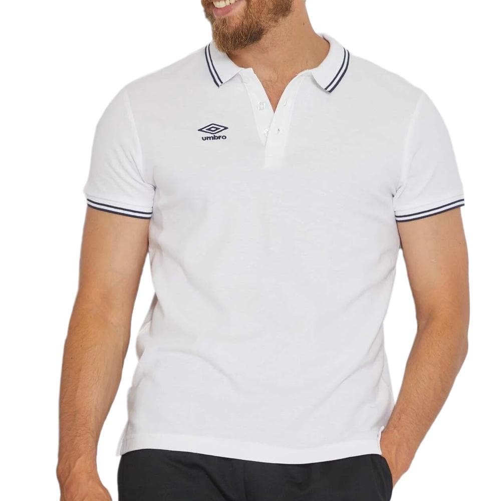 Polo Blanc Homme Umbro 802210 1