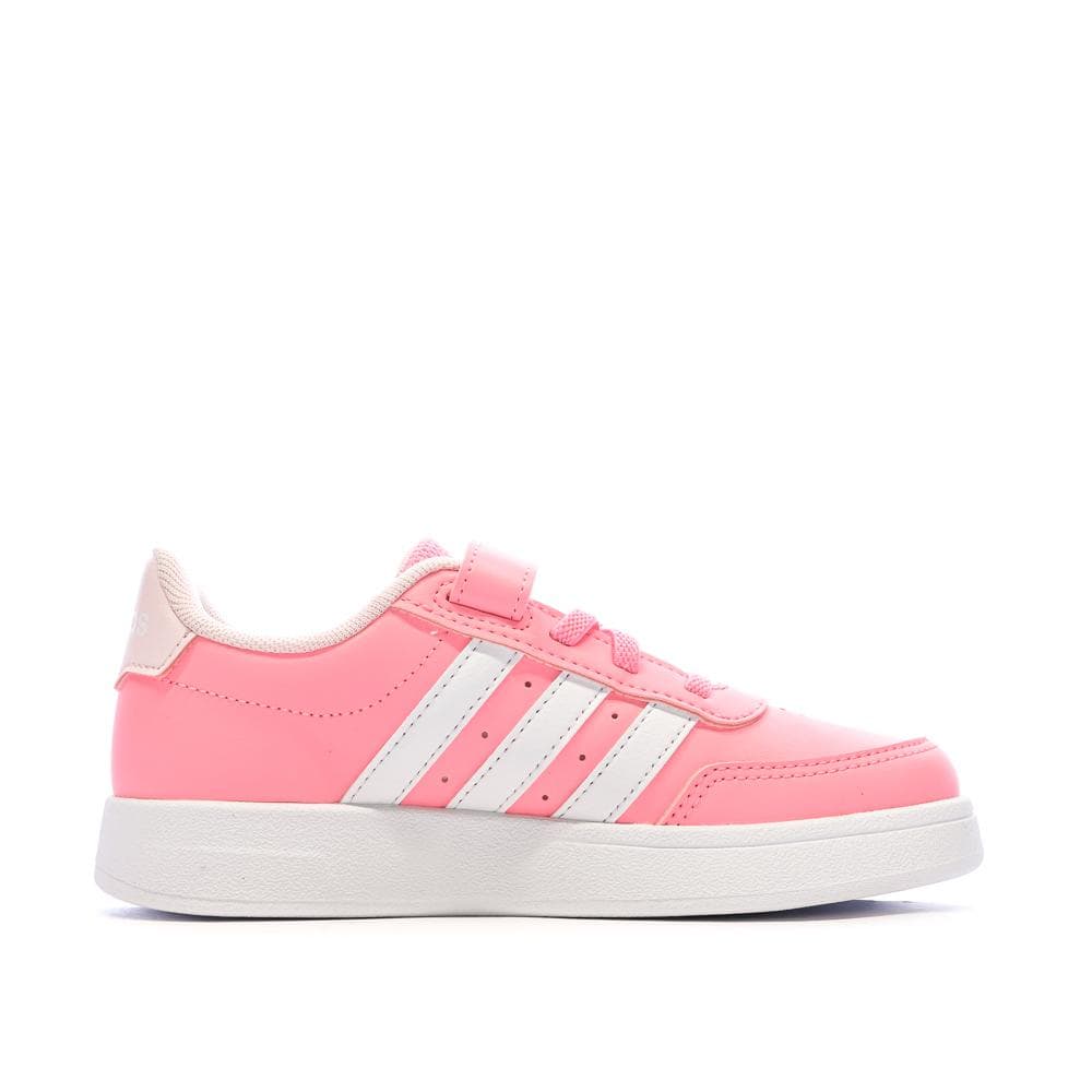 Baskets Roses/Blanches Fille Adidas Breaknet 2