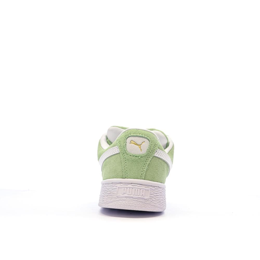 Baskets Vert/Blanc Femme Puma Suede XL 3