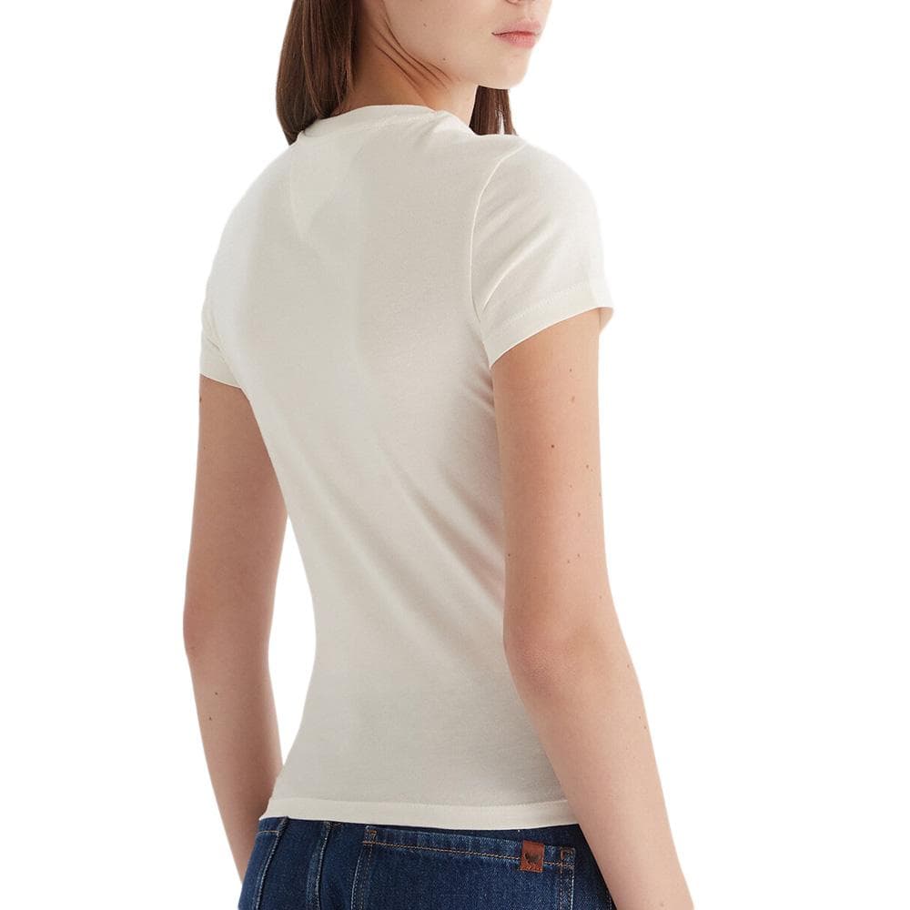 T-Shirt Ecru Femme Tommy Hilfiger DW0DW21550 2