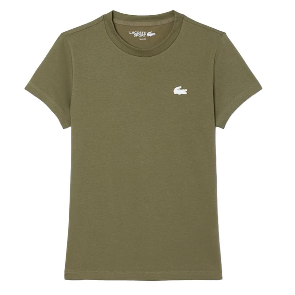 T-Shirt Kaki Femme Lacoste TF9246 1