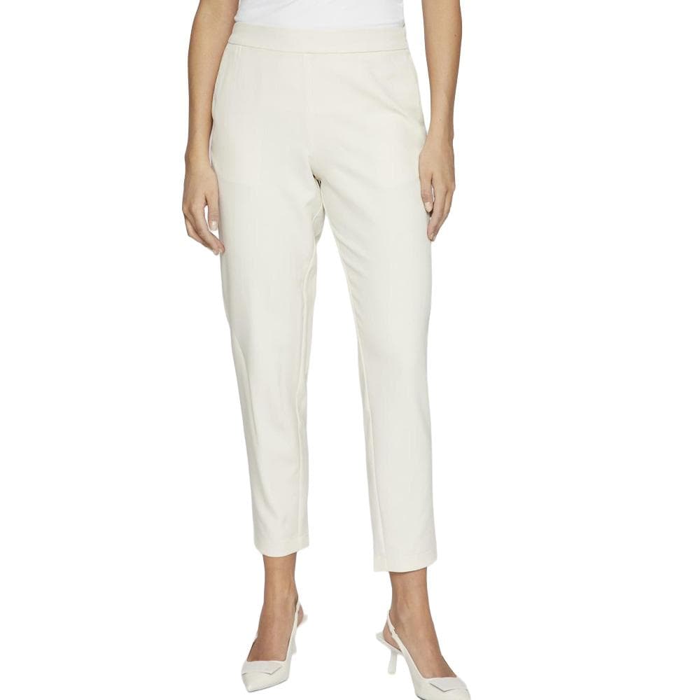 Pantalon Slim 7/8 Écru Femme Vila Vicarrie Lowny 1