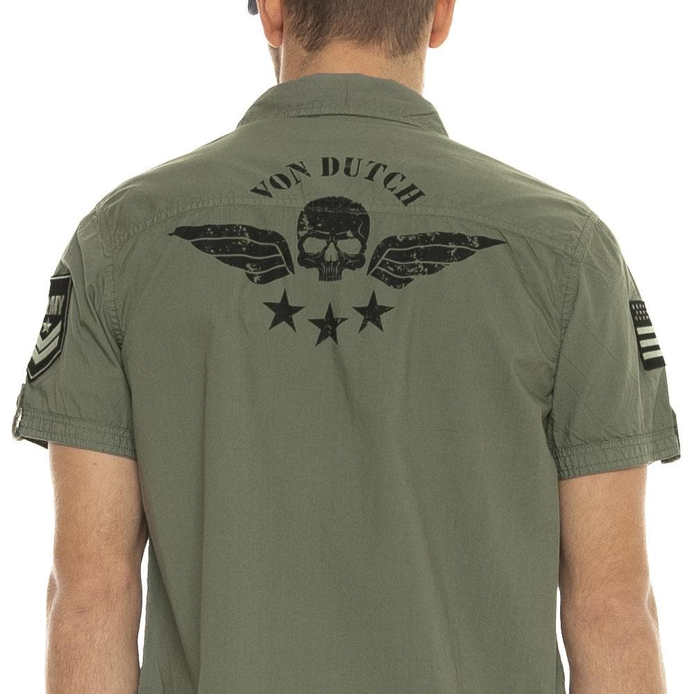 Chemise Kaki Homme Von Dutch Popline 2