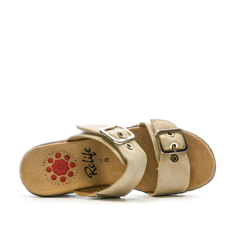 Mules Beige Femme RELIFE Lehm 4