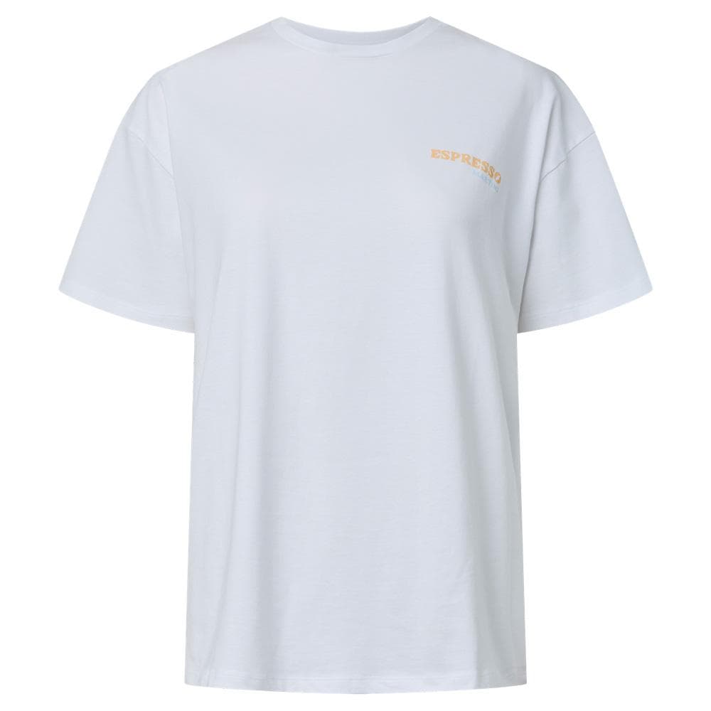 T-Shirt Blanc Femme Pieces Fasty Oversize 1
