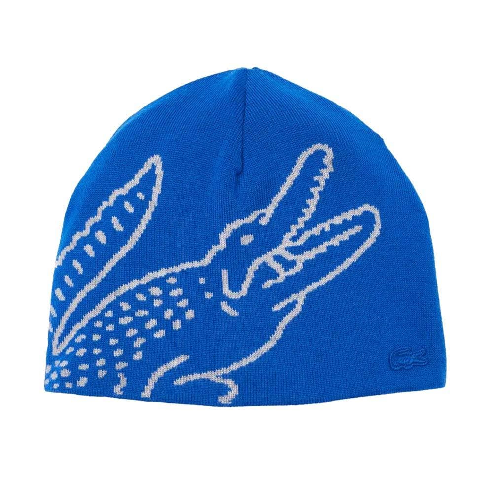 Bonnet Bleu Homme Lacoste Broderie 1
