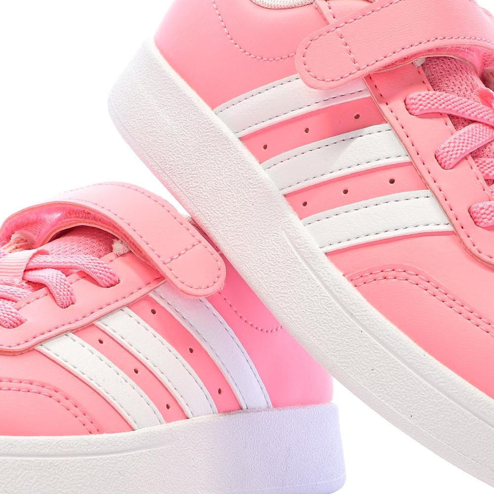 Baskets Roses/Blanches Fille Adidas Breaknet 7