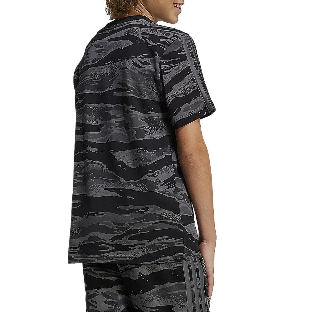 T-Shirt Gris Garçon Adidas Camo 2