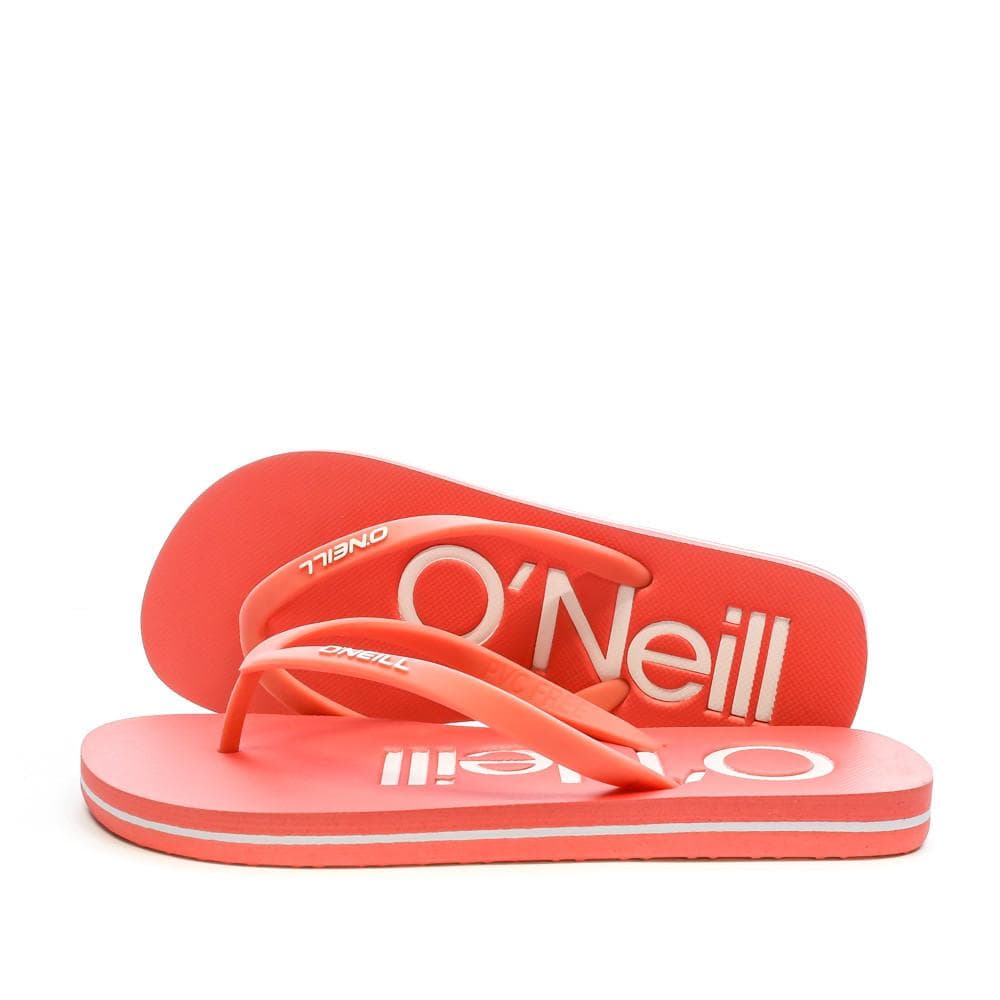 Tongs Rouge/Blanc Fille O'Neill Profile Logo 1