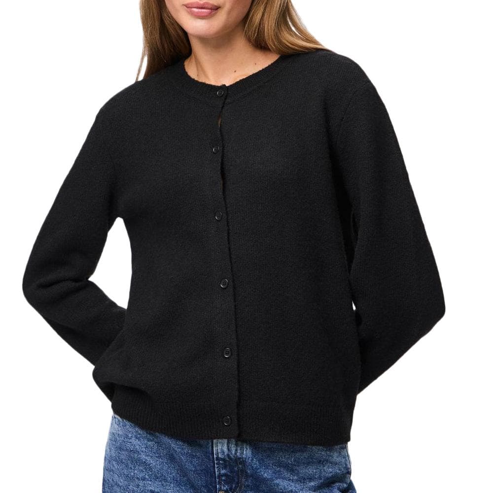 Gilet Noir Femme Pieces Malou 1