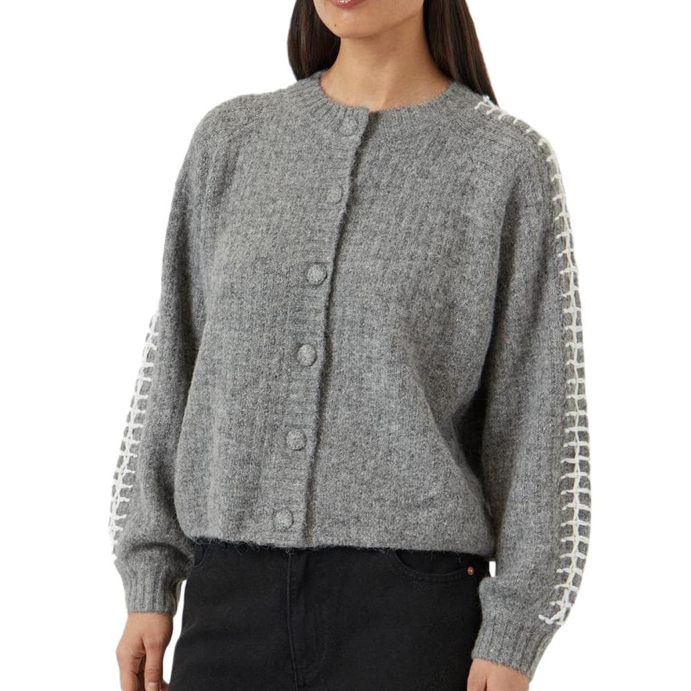 Gilet Gris Femme YAS Knit 1