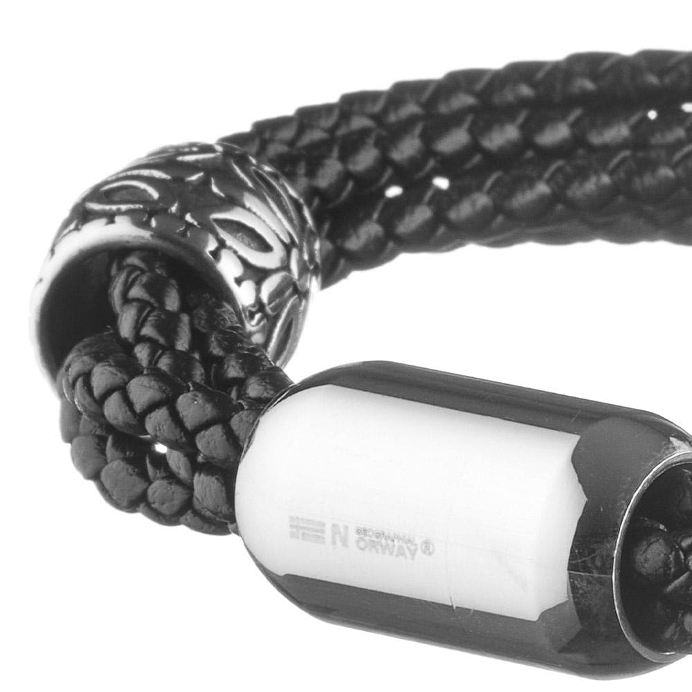 Bracelet Noir Geographical Norway Tresses Motif 2