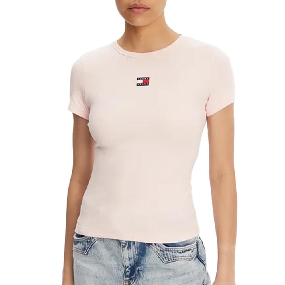 T-Shirt Rose Femme Tommy Hilfiger Badge 1