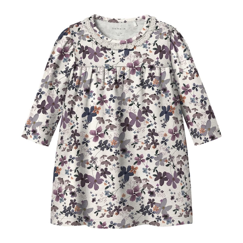 Robe Fleuris Écru Fille Name it Naline 2