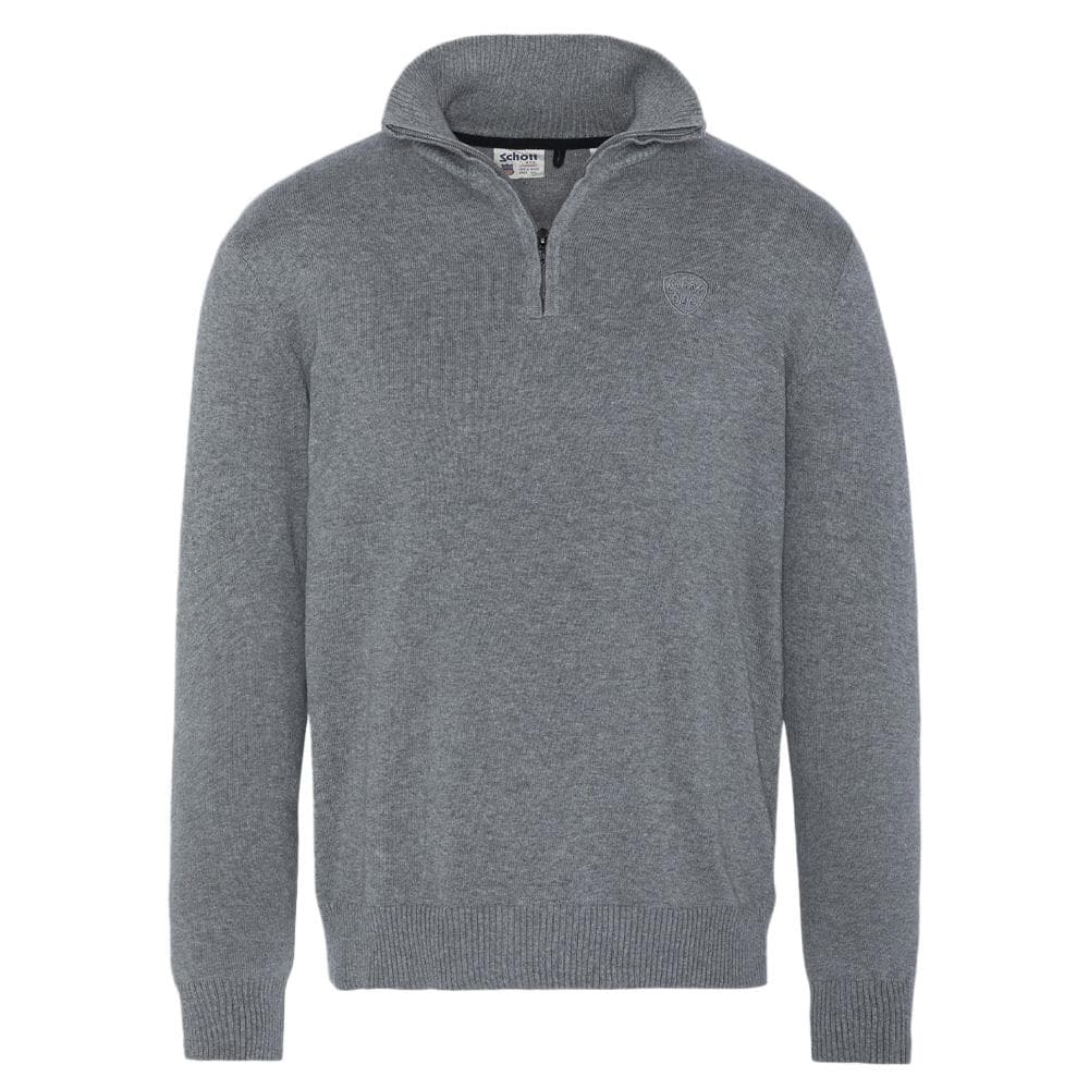 Pull Gris Homme Schott PLB127 1