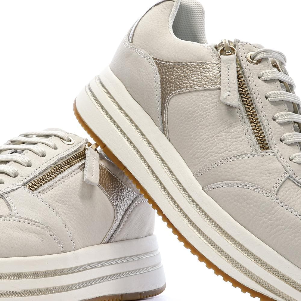 Baskets à plateforme Beige Femme Geox Kency 7