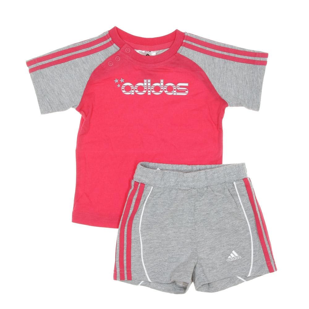 Ensemble Gris/Rose Garçon Adidas Z51693 1