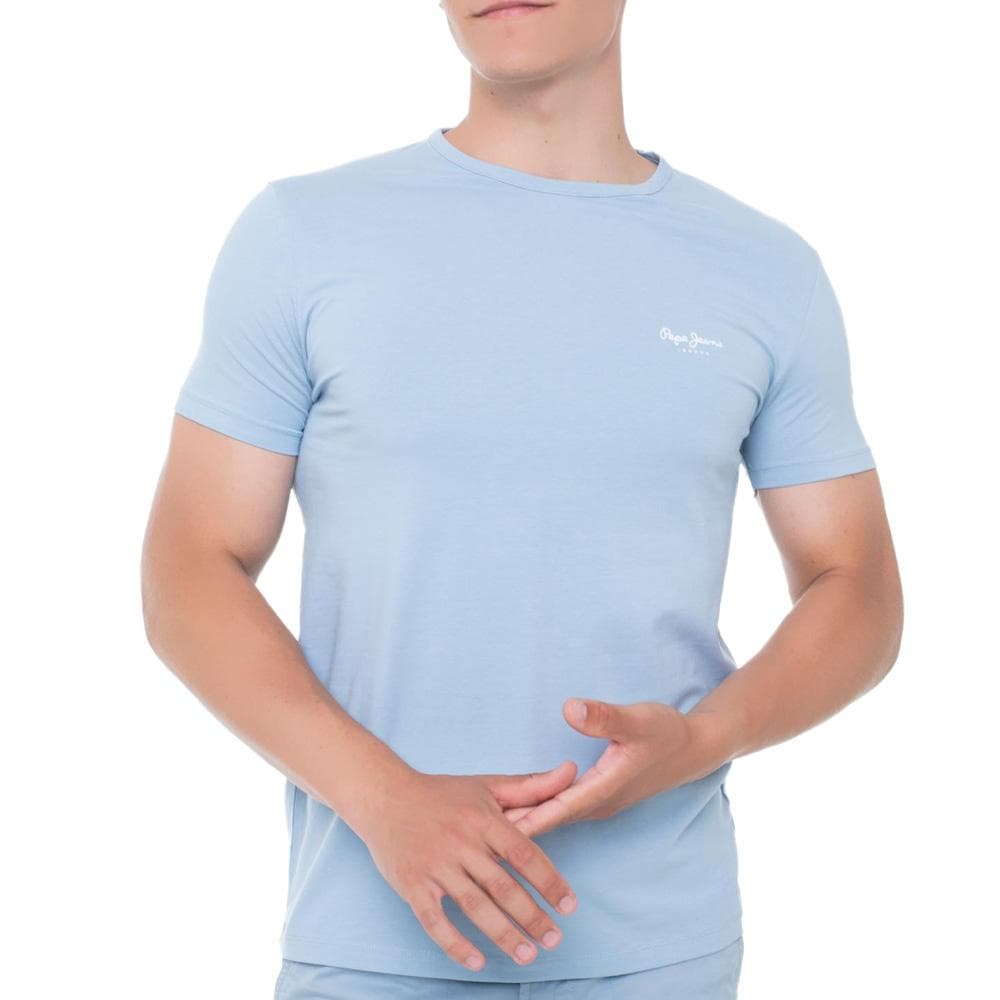 T-shirt Bleu Homme Pepe Jeans Original Basic PM508212 1