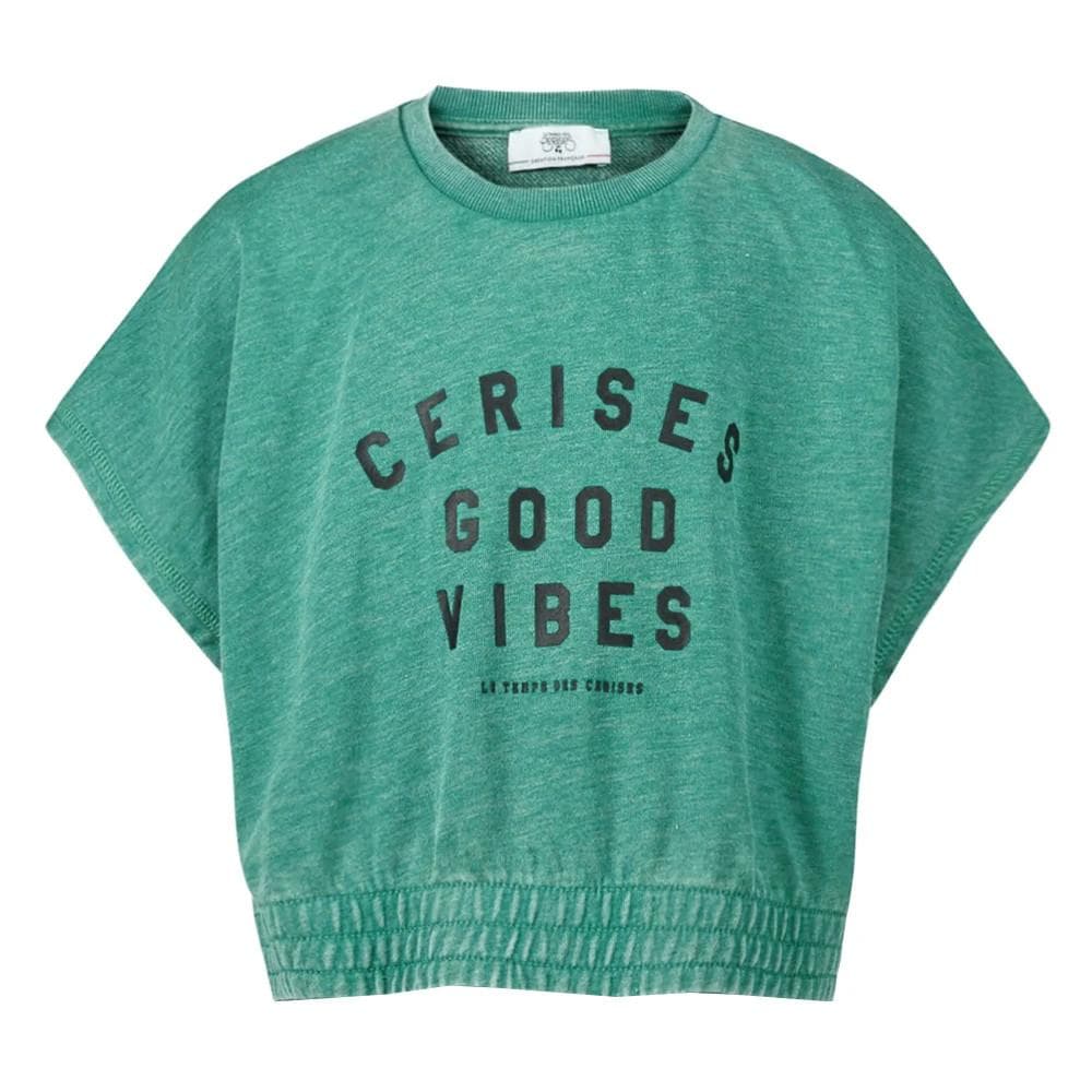 T-Shirt Vert Fille Le Temps Des Cerises Naellegi 1